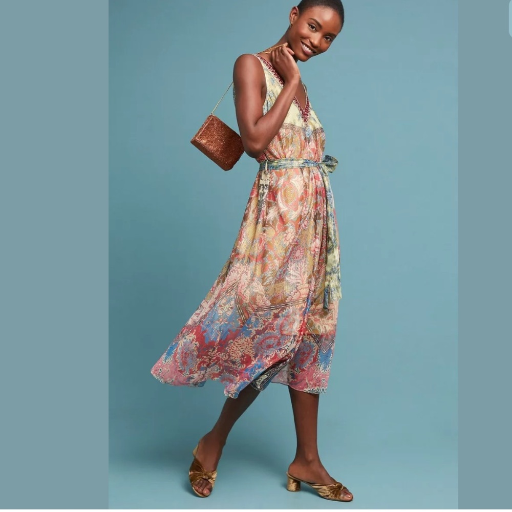 New Anthropologie Hemant Nandita Johansen Dress